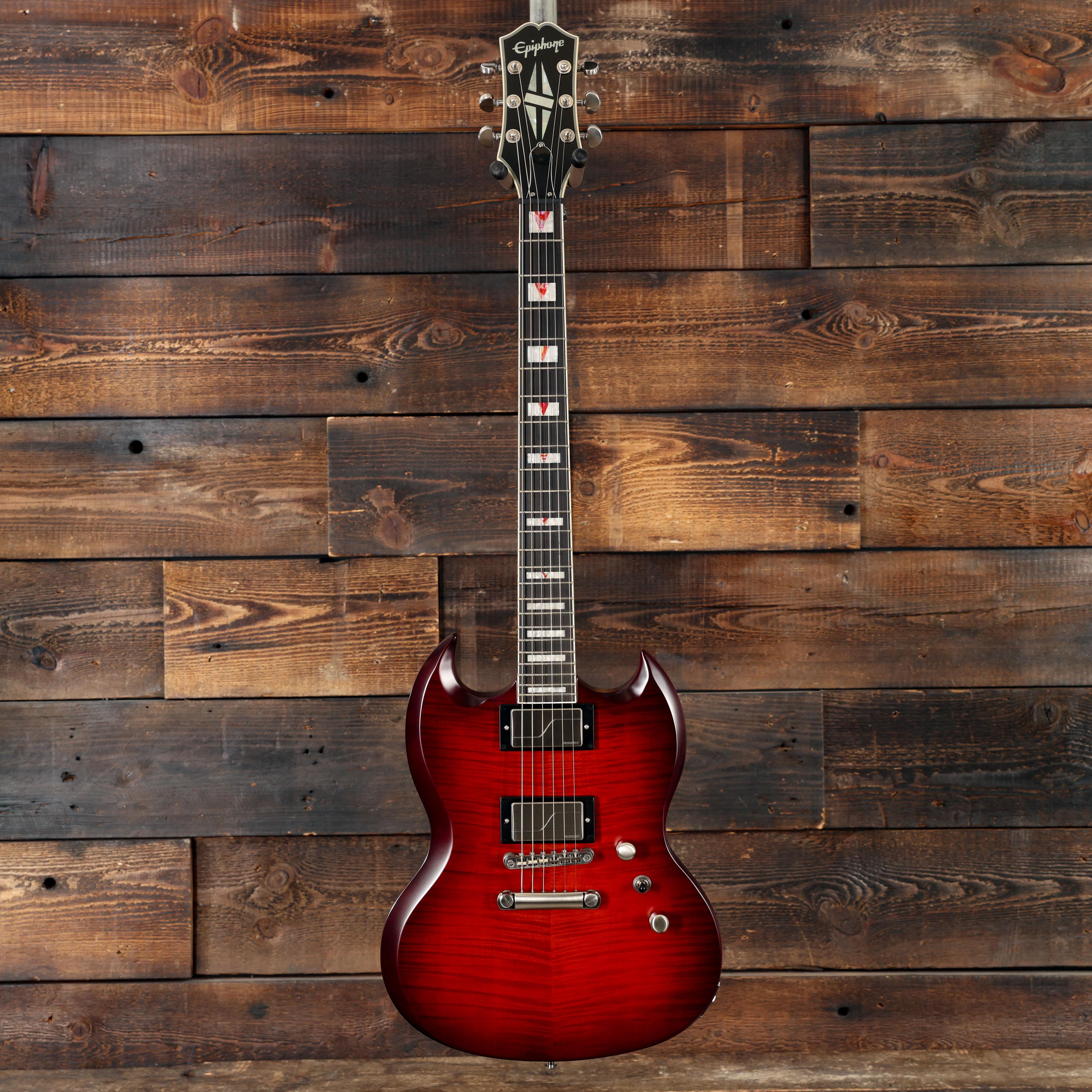 Epiphone SG Prophecy Electric Guitar in Aged Bengal Tiger Burst